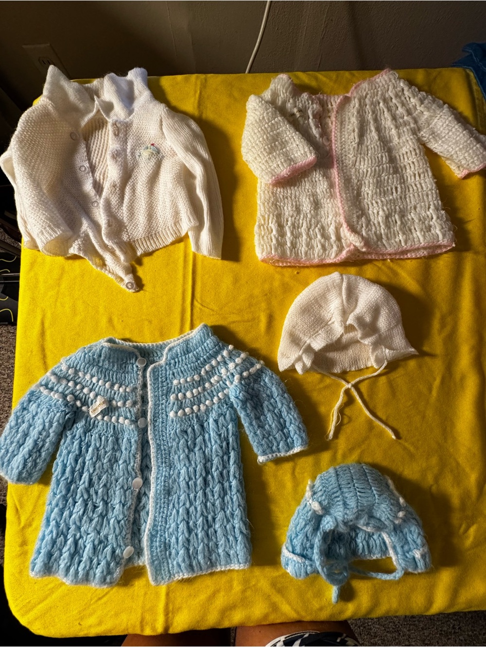 Vintage baby sweaters